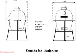 Kamado Joe Junior Keramikgrill -Broil King Store 16054 Kamado Joe Junior Diagramm