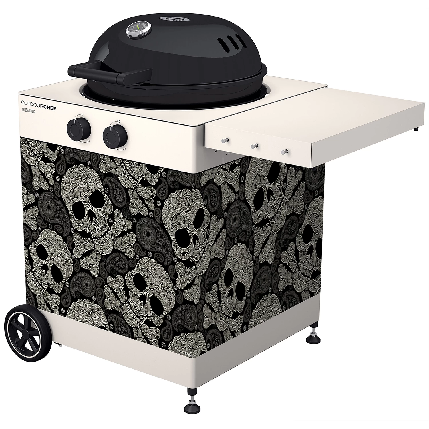 Outdoorchef Arosa Textilverkleidung Skull Paisley 3 Outdoorchef Arosa Textilverkleidung Skull Paisley
