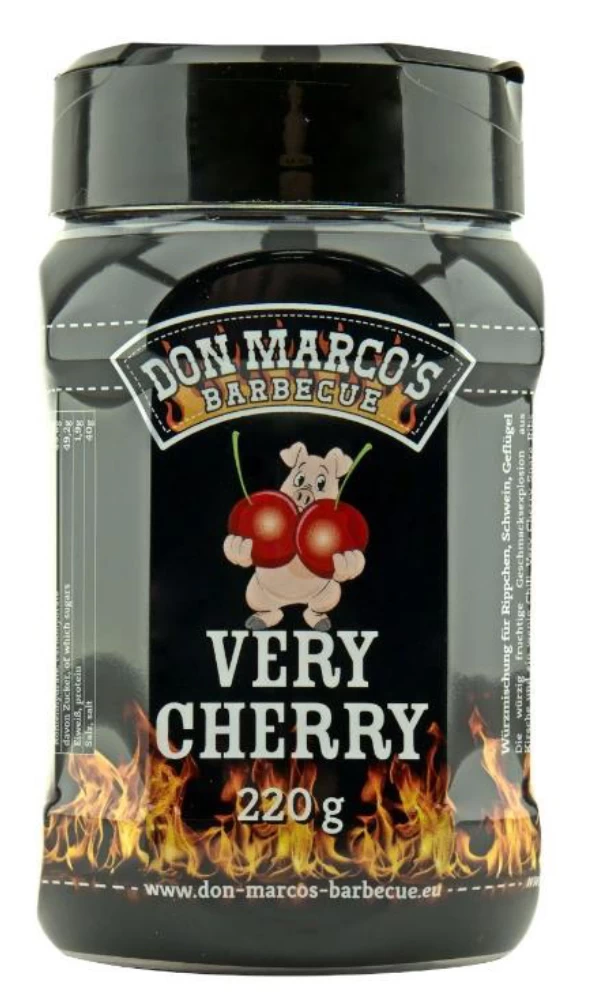 Don Marcos Very Cherry BBQ Rub 220g Dose 3 Don Marcos Very Cherry BBQ Rub 220g Dose