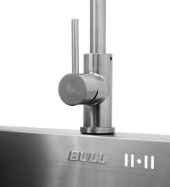 BULL Spülbecken Größe M (43x36x20cm) Inkl. Wasserhahn Für Warm/kalt -Broil King Store 22281 Bull Spuele Wasserhahn