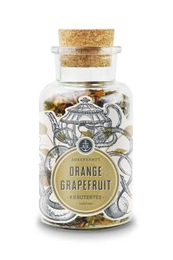 Ankerkraut Tee-Box "Mit Allen Wassern Gewaschen" - Mit Sencha Gojibeere, Nachthimmel, Orange Grapefruit -Broil King Store Ankerkraut Orange Grapefruit 4260347897909