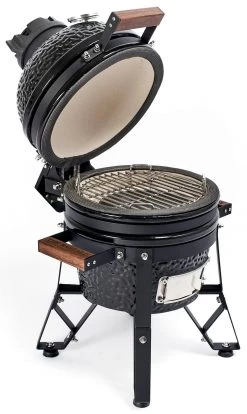 The Bastard Keramikgrill Classic Small - Schwarz Glänzend - Modell 2023 11 The Bastard Keramikgrill Classic Small - Schwarz Glänzend - Modell 2023 -Broil King Store Bastard Grill Classic Small BC206 seitlich