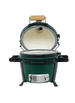 Big Green Egg Mini Keramikgrill Starter - Paket 28 Big Green Egg Mini Keramikgrill Starter - Paket -Broil King Store Big Green Egg Mini EGG Carrier Mini deckel geoeffnet