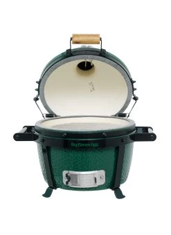 Big Green Egg MiniMax Keramikgrill Starter - Paket -Broil King Store Big Green Egg MiniMax Carrier deckel offen 1