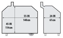 Broil King Abdeckhaube Für Pellet Smoker Regal 500 -Broil King Store Broil King Abdeckhaube Pelletsmoker Regal 500 Abmessungen