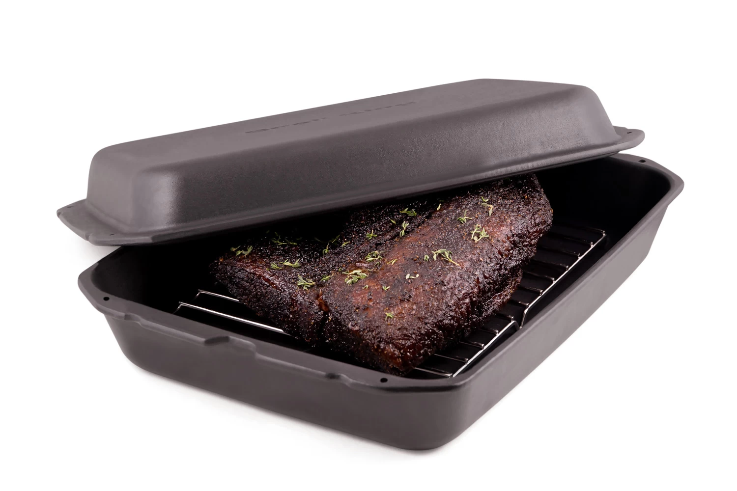 Broil King Gussbräter / Dutch Oven (eckig) / Multi Roaster Inkl. Bratengestell 3 Broil King Gussbräter / Dutch Oven (eckig) / Multi Roaster Inkl. Bratengestell