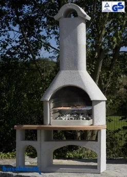 Buschbeck Gartenkamin Bozen Mit Tisch Weiß-terra -Broil King Store Buschbeck Grillkamin Bozen