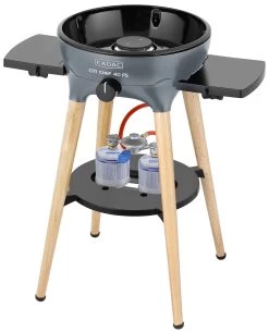 CADAC Gasgrill Citi Chef 40 FS BBQ / Dome Steel Grey, 50 Mbar -Broil King Store CADAC Citi Chef 40 FS Steel Grey 2 Gaskartuschen