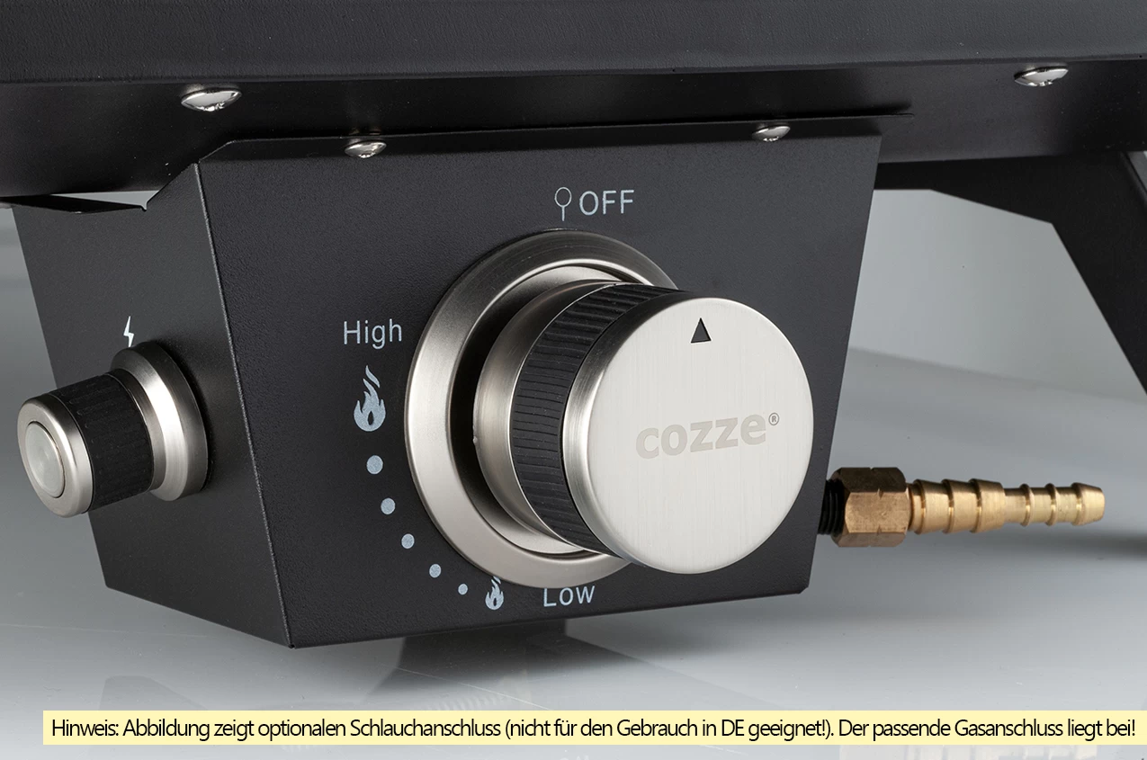 COZZE Pizzaofen Gas 34 Cm (13") Mit Thermometer - Inkl. Pizzastein 6 COZZE Pizzaofen Gas 34 Cm (13") Mit Thermometer - Inkl. Pizzastein – Bild 4