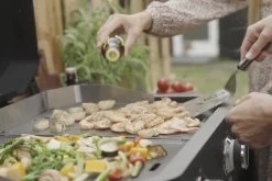 COZZE Plancha 600 / Plancha Grill Mit 2 Gusseisen Grillplatten 21 COZZE Plancha 600 / Plancha Grill Mit 2 Gusseisen Grillplatten -Broil King Store COZZE Plancha 600 Lifestyle Grillgut