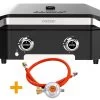 COZZE Plancha 600 / Plancha Grill Mit 2 Gusseisen Grillplatten 1 COZZE Plancha 600 / Plancha Grill Mit 2 Gusseisen Grillplatten -Broil King Store COZZE Plancha Grill 600 2 Brenner Anschlussset