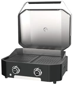 COZZE Plancha 600 / Plancha Grill Mit 2 Gusseisen Grillplatten 14 COZZE Plancha 600 / Plancha Grill Mit 2 Gusseisen Grillplatten -Broil King Store COZZE Plancha Grill 600 2 Brenner open