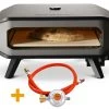 COZZE Pizzaofen Gas 42,5 Cm (17") Mit Thermometer - Inkl. Pizzastein -Broil King Store Cozze Pizzaofen Gas Thermometer 17 Zoll Anschlussset