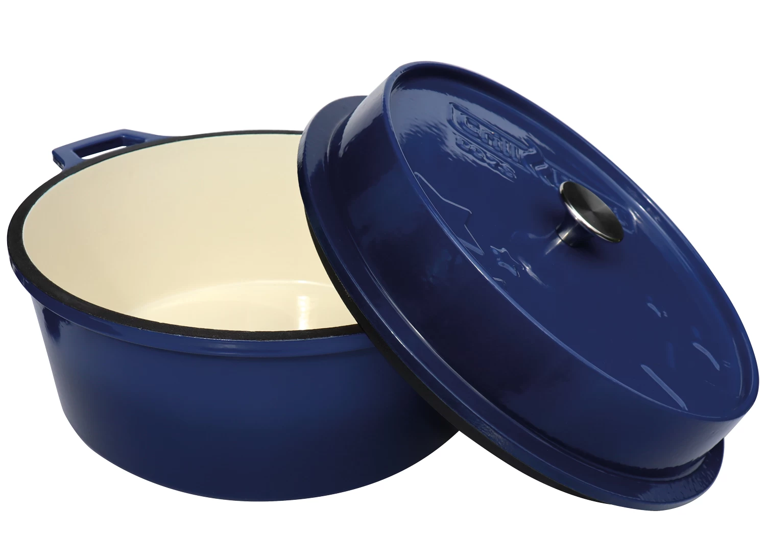 Grillfürst Emaillierter Dutch Oven Ohne Füsse DO7,5 - Blau 3 Grillfürst Emaillierter Dutch Oven Ohne Füsse DO7,5 - Blau