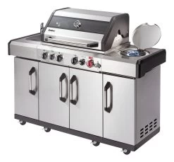 Enders Gasgrill Kansas II Pro 4 SIK Profi Turbo 21 Enders Gasgrill Kansas II Pro 4 SIK Profi Turbo -Broil King Store Enders Gasgrill Kansas II Pro 4 SIK Profi Turbo Seitenkocher