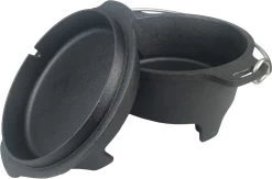 Grillfürst Dutch Oven Set BBQ Edition DO2 - X-DEAL Inkl. Tragetasche / Aufbewahrungstasche, Gusseisen Pflege Und Deckelheber -Broil King Store Grilfuerst DO2 Dutch Oven BBQ Edition Pfanne