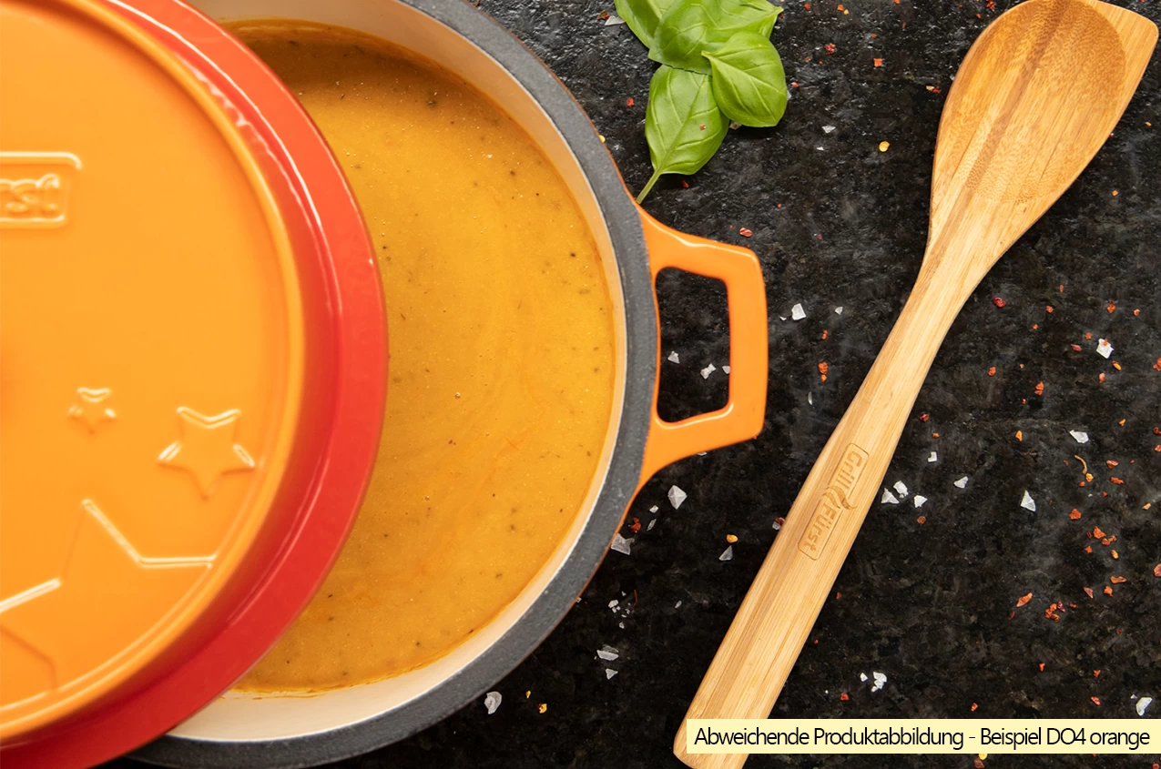 Grillfürst Emaillierter Dutch Oven Ohne Füsse DO4 - Blau 7 Grillfürst Emaillierter Dutch Oven Ohne Füsse DO4 - Blau – Bild 5