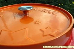 Grillfürst Emaillierter Dutch Oven Ohne Füsse DO7,5 - Rot 12 Grillfürst Emaillierter Dutch Oven Ohne Füsse DO7,5 - Rot -Broil King Store Grillfuerst Dutch Oven farbig DO12 orange Deckel 2
