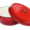 Grillfürst Emaillierter Dutch Oven Ohne Füsse DO12 - Rot -Broil King Store Grillfuerst Dutch Oven ohne Fuesse DO12 rot offen
