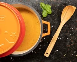 Grillfürst Emaillierter Dutch Oven Ohne Füsse DO4 - Orange -Broil King Store Grillfuerst Dutch Oven ohne Fuesse DO4