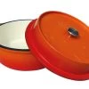 Grillfürst Emaillierter Dutch Oven Ohne Füsse DO4 - Orange 1 Grillfürst Emaillierter Dutch Oven Ohne Füsse DO4 - Orange -Broil King Store Grillfuerst Dutch Oven ohne Fuesse DO4 orange offen