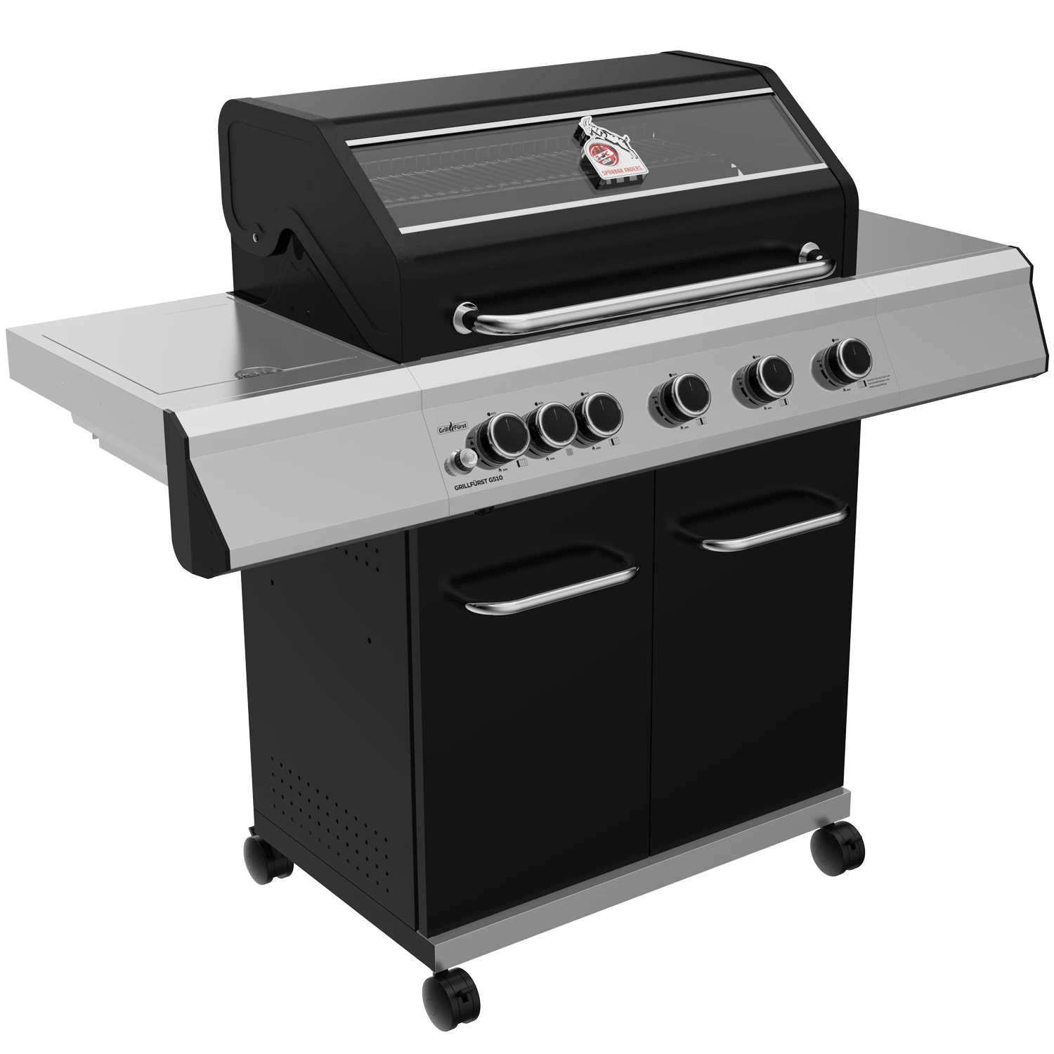 Grillfürst G510E 5-Brenner Gasgrill - 1. FC Köln Edition - Edelstahlroste 4 Grillfürst G510E 5-Brenner Gasgrill - 1. FC Köln Edition - Edelstahlroste – Bild 2