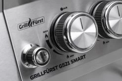 Grillfürst G521E Smart Grill - Mit Automatischer Temperatursteuerung, Hochtemperaturbrenner, Heckbrenner Und Edelstahl Rosten -Broil King Store Grillfuerst G521E Smart Grill Bedienblende