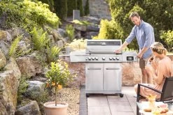 Grillfürst G521G Smart Grill - Mit Automatischer Temperatursteuerung, Hochtemperaturbrenner, Heckbrenner Und Gusseisen Rosten -Broil King Store Grillfuerst G521G Smart Gasgrill Edelstahlgrill