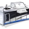 Grillfürst Outdoor Küche Aus 3-tlg. Gegossenem Beton Und HPL (300 Cm X 70 Cm) - Mit Einbaugrill, Spüle, Kühlschrank Und LED Beleuchtung 2 Grillfürst Outdoor Küche Aus 3-tlg. Gegossenem Beton Und HPL (300 Cm X 70 Cm) - Mit Einbaugrill, Spüle, Kühlschrank Und LED Beleuchtung -Broil King Store Grillfuerst Outdoor Kueche Gussbeton HPL Kuehlschrank