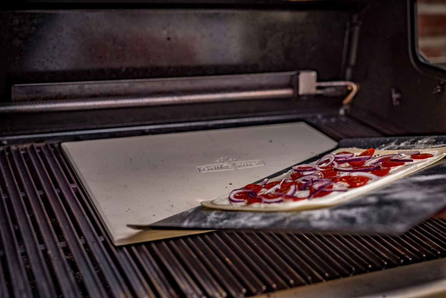 Grillfürst Pizzastein Eckig 40 X 30 Cm Mit Pizzablech 7 Grillfürst Pizzastein Eckig 40 X 30 Cm Mit Pizzablech – Bild 5