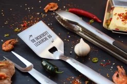 Grillfürst Premium Grillbesteck Set Mit Grillzange, -Wender Und -Gabel - 1. FC Köln Edition -Broil King Store Grillfuerst Premium Grillwender FC Koeln