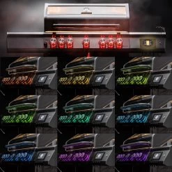 Grillfürst G521G Smart Grill - Mit Automatischer Temperatursteuerung, Hochtemperaturbrenner, Heckbrenner Und Gusseisen Rosten -Broil King Store Grillfuerst Smart Grill Drehreglerbeleuchtung RGB 1