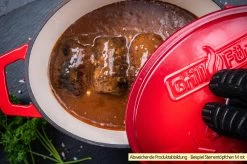 Grillfürst Dutch Oven Sternentöpfchen / Gusseisen Bräter - Emailliert - M - Lila 11 Grillfürst Dutch Oven Sternentöpfchen / Gusseisen Bräter - Emailliert - M - Lila -Broil King Store Grillfuerst Sternentoepfchen M Beispiel Rouladen