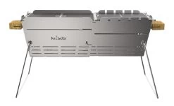 Knister Grill Premium - Ausziehbarer Holzkohle Kompaktgrill