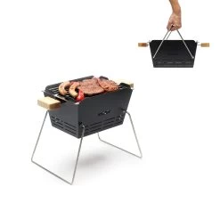 Knister Grill Small - Holzkohle Kompaktgrill -Broil King Store Knister Small Transport Henkel umklappbar