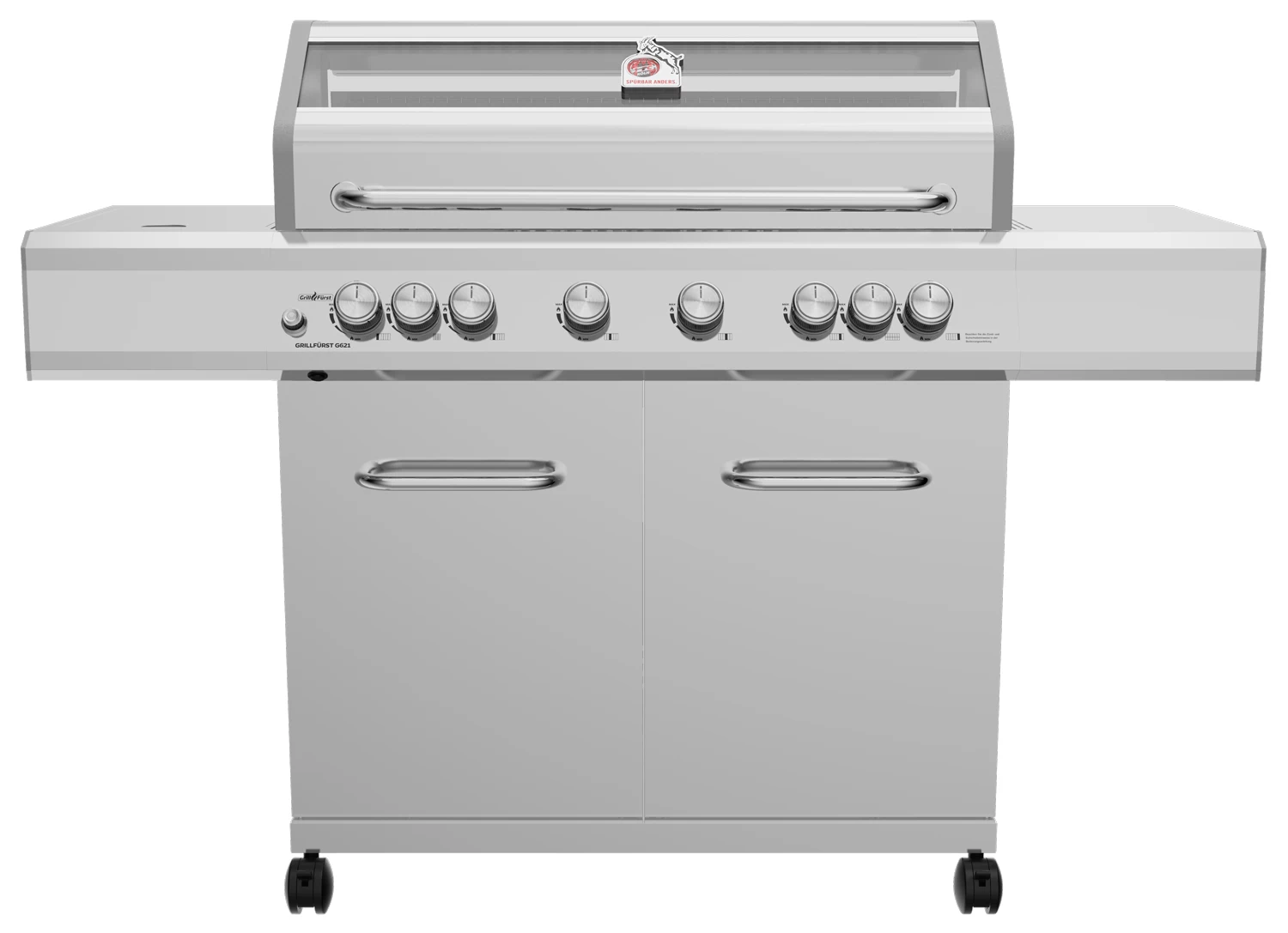 Grillfürst G621G 6-Brenner Edelstahl-Gasgrill - 1. FC Köln Edition - Gusseisenroste 3 Grillfürst G621G 6-Brenner Edelstahl-Gasgrill - 1. FC Köln Edition - Gusseisenroste