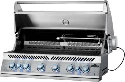 Napoleon 700-Series 44" BIG44 Edelstahl Einbaugrill Inkl. Drehspieß - Modell 2023 -Broil King Store Napoleon Einbaugrill BIG44RB Rotisserie rechts teilbar
