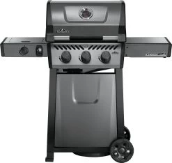 Napoleon Freestyle 365 Gasgrill, Graphit - Mit Seitenbrenner - Modell 2023 - X-DEAL Inkl. Abdeckhaube Und Gussplatte