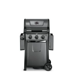 Napoleon Freestyle 365 Gasgrill, Graphit - Modell 2023 - X-DEAL Inkl. Drehspiess -Broil King Store Napoleon Freestyle 365 Gasgrill front Seiten abgeklappt