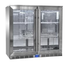 Napoleon Outdoor - Kühlschrank, 210 Liter, 2-türig Mit Doppelverglasung Und LED Beleuchtung - Wasserdicht Nach IP24 -Broil King Store Napoleon Outdoor Kueche Kuehlschrank NFR210ODGL