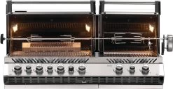 Napoleon Luxus Outdoor Küche Oasis 400 Mit Prestige Pro 825 Edelstahl Einbaugrill Ohne Vordefinierte Arbeitsplatte -Broil King Store Napoleon Prestige PRO825 Einbaugrill Drehspiess Backburner Deckel 3 1683040305