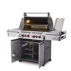 Napoleon Prestige Pro 500-3 Edelstahl Gasgrill Inkl. Drehspieß - Modell 2023 - SMART Deal Inkl. Grillfürst Grill Control -Broil King Store Napoleon Prestige Pro 500 seitlich offen