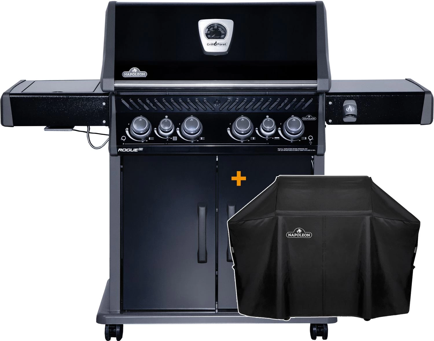 Napoleon Rogue SE 525 Gasgrill - All-black - Grillfürst Edition Inkl. Abdeckhaube - SMART Deal Inkl. Grillfürst Grill Control - Modell 2022 4 Napoleon Rogue SE 525 Gasgrill - All-black - Grillfürst Edition Inkl. Abdeckhaube - SMART Deal Inkl. Grillfürst Grill Control - Modell 2022 – Bild 2