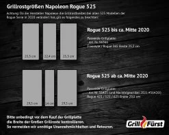 Napoleon Grillplatte / Gussplatte Für Rogue 365 (und Rogue 525 Bis 2020) Breite 25,3 Cm 9 Napoleon Grillplatte / Gussplatte Für Rogue 365 (und Rogue 525 Bis 2020) Breite 25,3 Cm -Broil King Store Napoleon Rogue 525 Grillplatte Breite 1