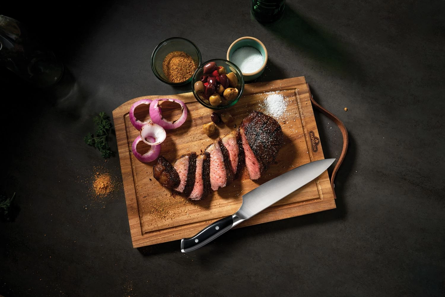 Napoleon President's Edition Schneidebrett Holz Inkl. PRO Chefmesser 5 Napoleon President's Edition Schneidebrett Holz Inkl. PRO Chefmesser – Bild 3