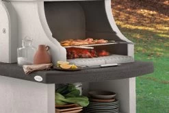 Palazzetti Grillkamin Bastia Mit Pizzaofen Inkl. Montagematerial -Broil King Store Palazzetti Grillkamin Bastia Simsplatte Marmotech