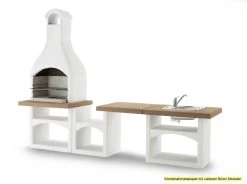 Palazzetti Outdoor Küche: Modul Grillkamin Brioni Inkl. Montagematerial -Broil King Store Palazzetti Grillkamin Brioni Outdoor Kueche Kombi 1