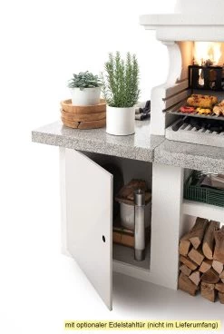 Palazzetti Grillkamin Glasgow 3 Inkl. Montagematerial -Broil King Store Palazzetti Grillkamin Glasgow mit Tuer