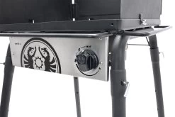 Petromax Gastisch / Gaskocher GE45 Mit Einzelbrenner -Broil King Store Petromax Gastisch ge45 Detail Front mit Gasregler