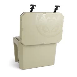 Petromax Kühlbox 25 Liter Sand - Inkl. Sitzkissen, Haft-Unterlage Und Einsatzkorb 18 Petromax Kühlbox 25 Liter Sand - Inkl. Sitzkissen, Haft-Unterlage Und Einsatzkorb -Broil King Store Petromax Kuehlbox kx25 sand back open